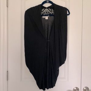 Black lace back shrug-one size